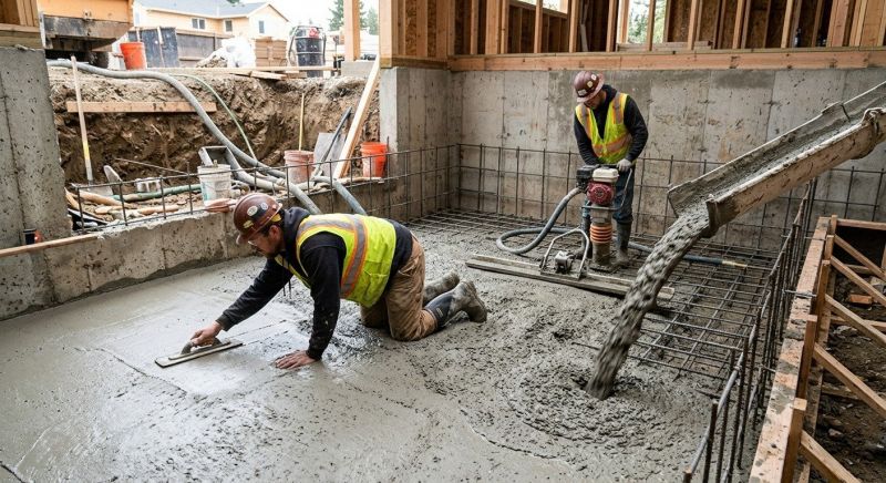 Basement Concrete Installation in Goodrich, MI