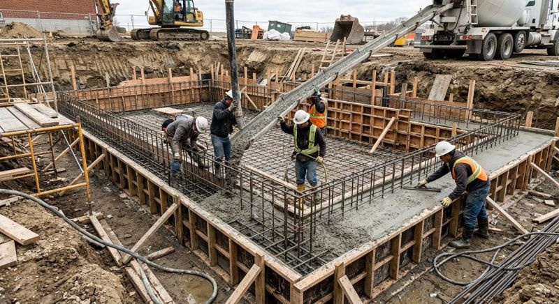 Basement Concrete Installation in Lapeer, MI
