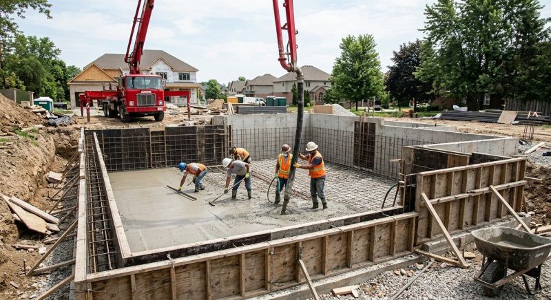 Basement Concrete Installation in Clarkston, MI