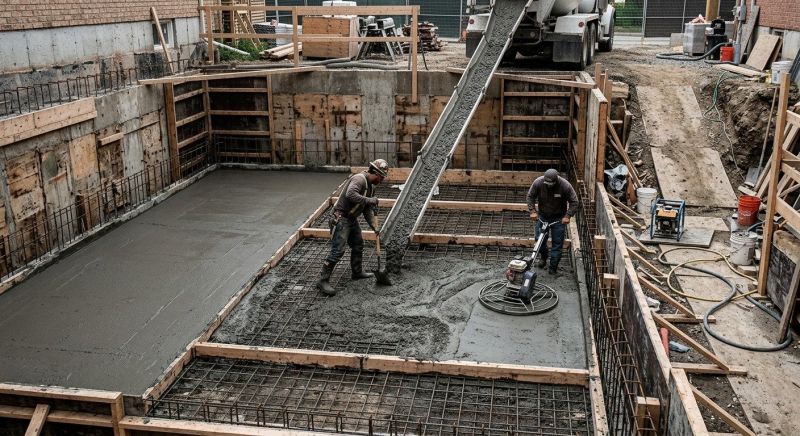 Basement Concrete Installation in Ortonville, MI