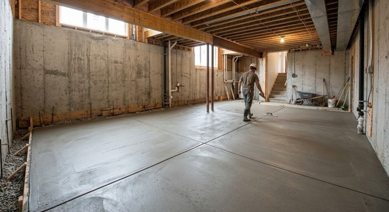 Basement Slab Installation in Clarkston, MI