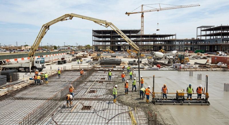 Commercial Slab Installation in Southfield, MI