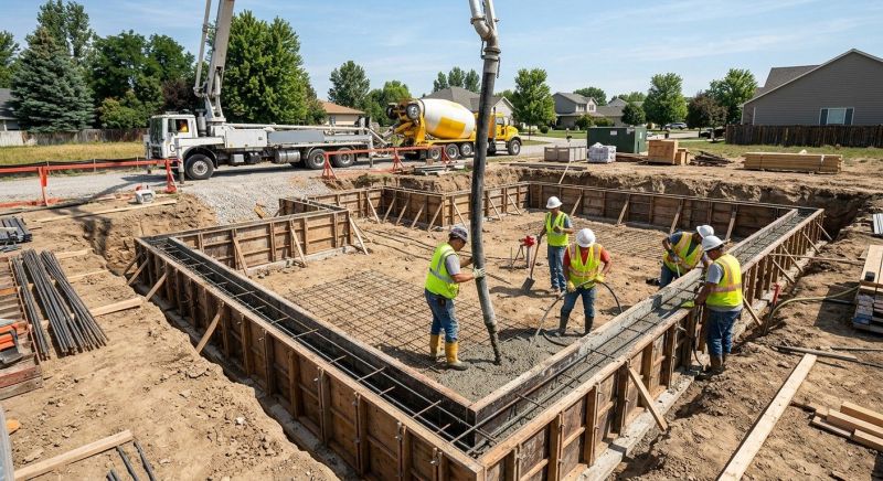 Concrete Foundation Installation in Franklin, MI