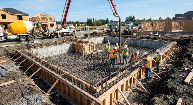 Concrete Foundation Installation in Linden, MI