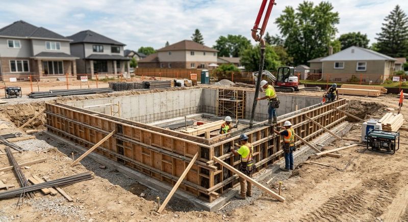 Foundation Construction in South Lyon, MI