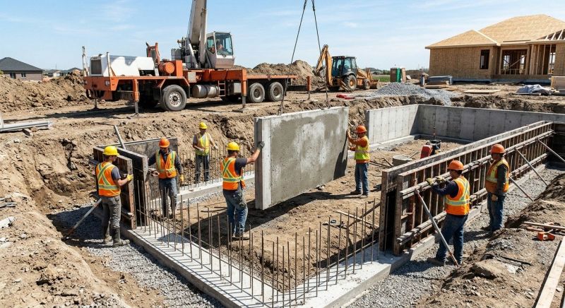 Foundation Wall Pouring in Commerce Township, MI