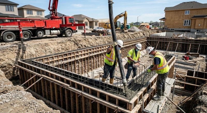 Foundation Wall Pouring in Lapeer County, MI