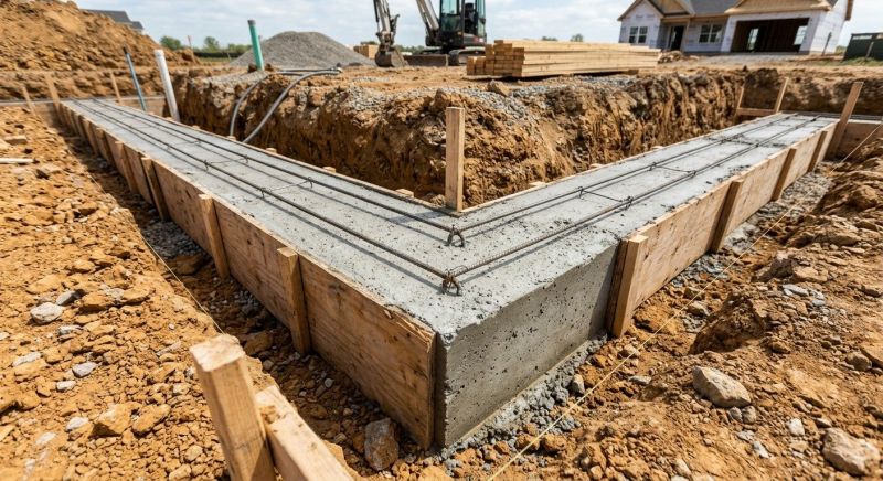 House Footing Construction in Clarkston, MI